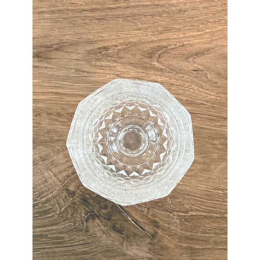 VTG Set of 3 Cristal D'arques Verres a Pied Longchamp No 5 Crystal Stemglasses‎